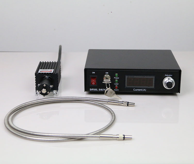 685nm 1W Red Fiber Coupled Laser With Power Supply - Click Image to Close